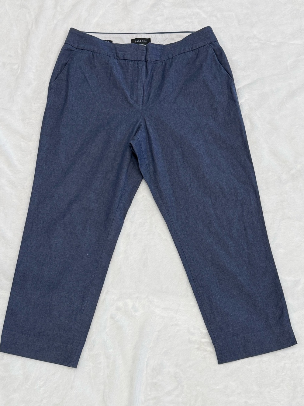 Talbots Navy Slim Crop Pants